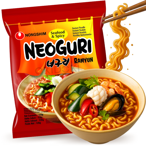 Nongshim Neoguri Ramyun Seafood and Spicy (Halal) 120g