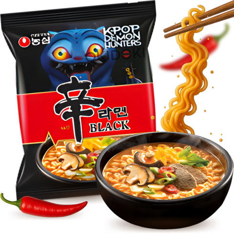 Nongshim Shin Ramyun Black (Edición K-Pop Demon Hunter) 134g