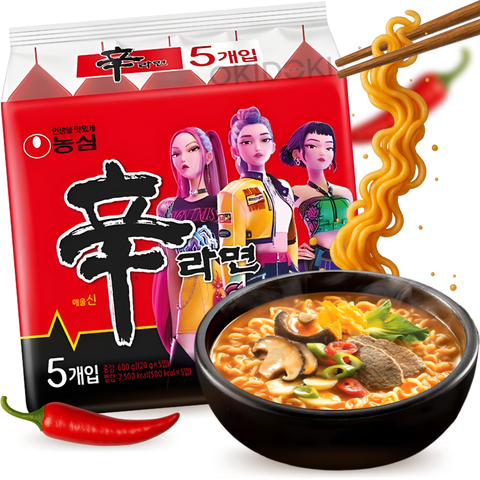 Nongshim Shin Ramyun Original (Edición K-Pop Demon Hunter) 120g x 5pks
