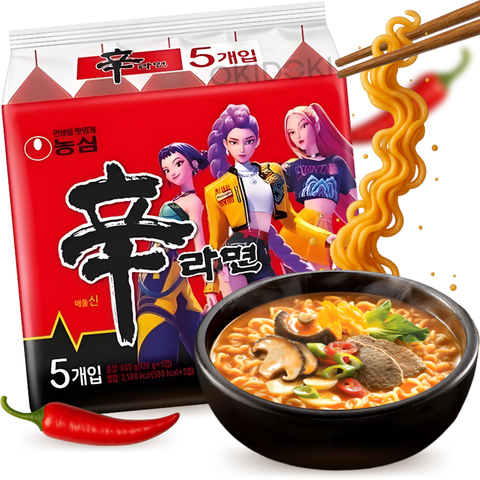 Nongshim Shin Ramyun Original (Edición K-Pop Demon Hunter) 120g x 5pks