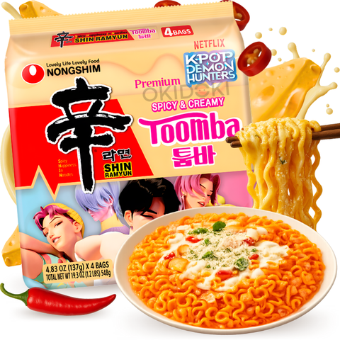 Nongshim Shin Ramyun Salteado Cremoso Toomba (Edición K-Pop Demon Hunter) 137g x 4pks