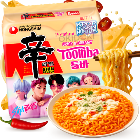 Nongshim Shin Ramyun Salteado Cremoso Toomba (Edición K-Pop Demon Hunter) 137g x 4pks