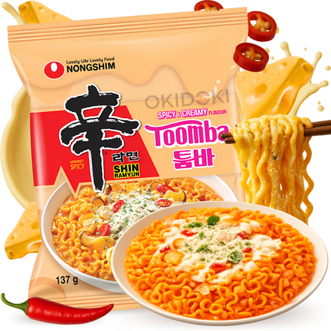 Nongshim Toomba Shin Ramyun Salteado Cremoso e Suave (Halal) 137g