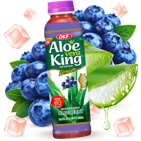 OKF Aloë Vera King Drankje met bosbessensmaak (Halal) 500 ml