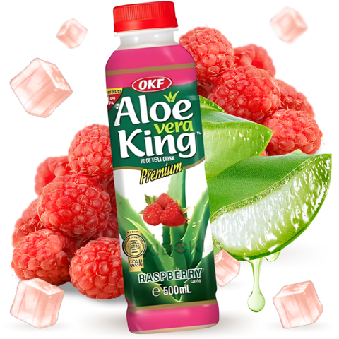 OKF Aloë Vera King Drink Frambozensmaak (Halal) 500ml