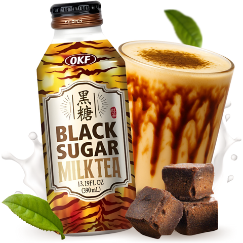 OKF Milk Tea Drink with Brown Sugar (Halal) 390ml