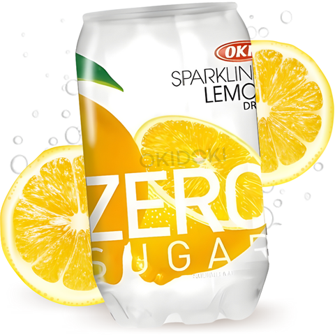 OKF Sparkling Lemon Flavored Soft Drink (Sugar Free, Halal) 350ml