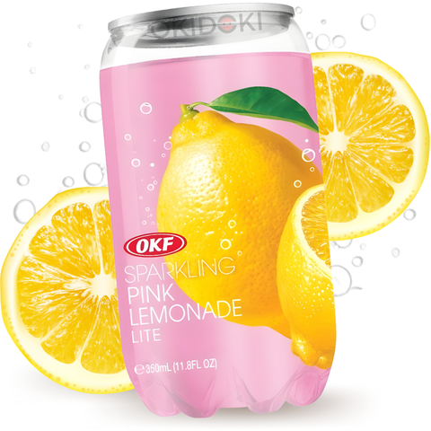 OKF Sparkling Soft Drink Pink Lemonade Flavor (Halal) 350ml
