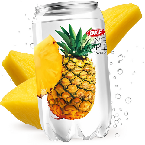 OKF Sparkling Pineapple Flavored Soft Drink (Halal) 350ml
