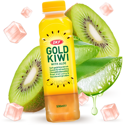 OKF Gouden Kiwi Sap met Aloë Vera (Halal) 500ml