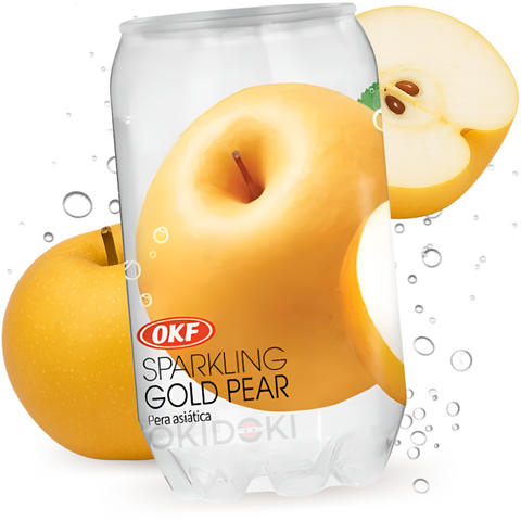 OKF Sparkling Soft Drink Pear Gold Flavor (Halal) 350ml