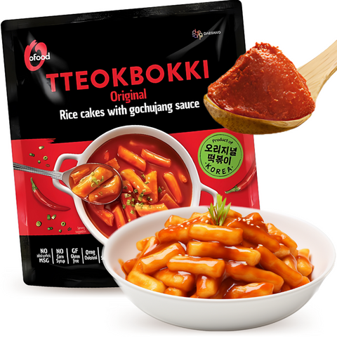 O'Food Tteokbokki with Original Gochujang Sauce for 2 (Gluten Free) 260g