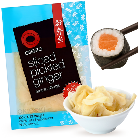Obento Jengibre para Sushi (Láminas Blancas) 100g