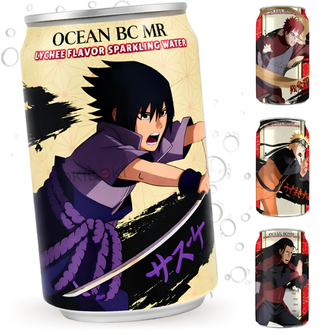 Ocean Bomb Refresco Soda Sabor Lichi (Naruto) (Diseño Aleatorio) 330ml