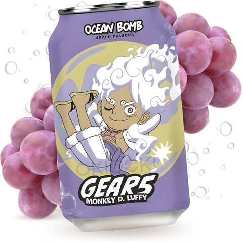 Ocean Bomb Refresco de Soda Sabor Uva (Luffy) 330ml