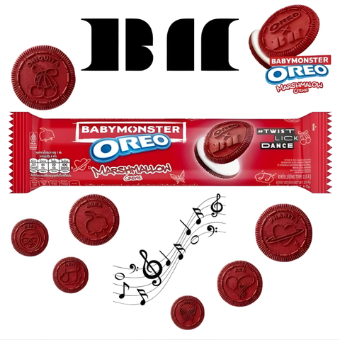 Oreo BABYMONSTER con Crema de Malvavisco (Edición Limitada) 110.4g