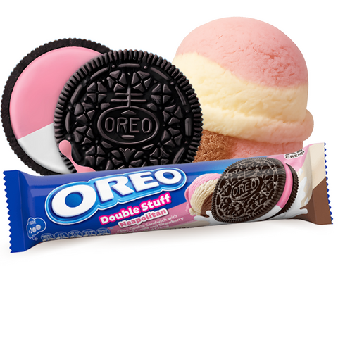 Oreo Edición Limitada sabor Neapolitan Dessert Treats (Halal) 131g