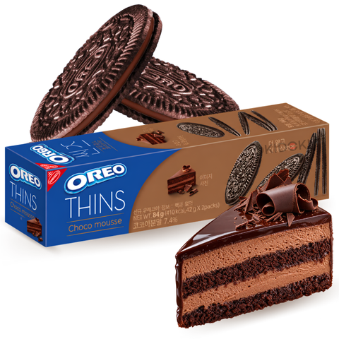 Oreo Thins Chocolate Mousse Flavor 84g