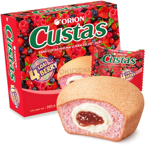 Orion Custas Sabor Queso y Fruta del Bosque (12pcs) 282.6g