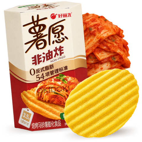 Orion Patatas Sin Freír Sabor Kimchi Coreano 40g