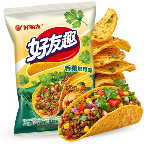 Orion Patatas Sabor Taco con Cilantro 70g