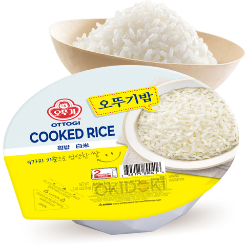Ottogi Arroz Coreano para Microondas (Vegano) 210g