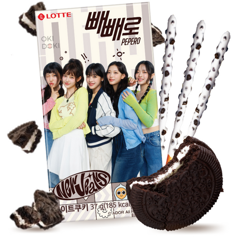 Pepero Oreo Cookies y Cream Edición New Jeans 37g