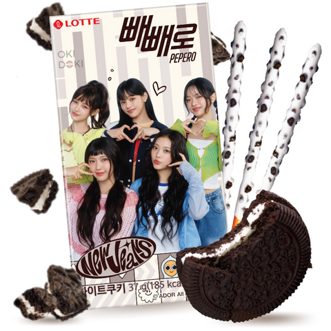 Pepero Oreo Cookies y Cream Edición New Jeans 37g