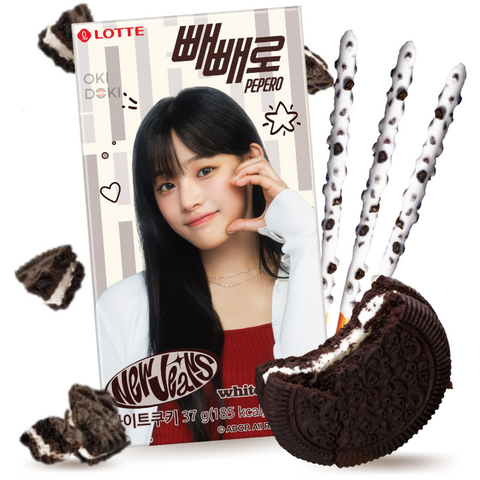 Pepero Oreo Cookies y Cream Edición New Jeans 37g