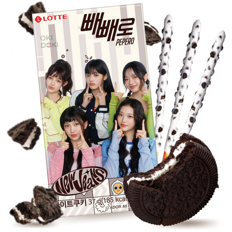 Pepero Oreo Cookies y Cream Edición New Jeans 37g