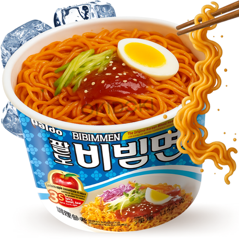 Paldo Bowl Bibim Men Sweet and Spicy Stir-Fried Cold Noodles (Vegan) 115g