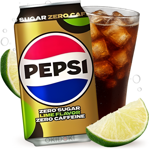 Pepsi Zero (Sin Azúcar y Cafeína) Sabor Lima 355ml