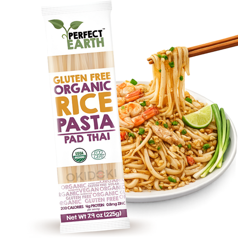 Perfect Earth Fideos de Arroz para Pad Thai Orgánicos BIO (Sin Gluten, Vegano) 225g