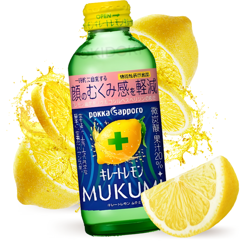 Pokka Sapporo Bebida Esencia de Kireto Limón Chelate Mukumi (Cuidado Antihinchazón) 155ml