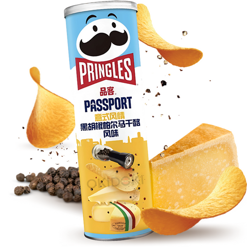 Pringles Italian Style Black Pepper and Parmesan Flavor 110g