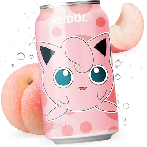 QDOL 3.0 Pokemon Jigglypuff Soda sabor Melocoton Blanco 330ml