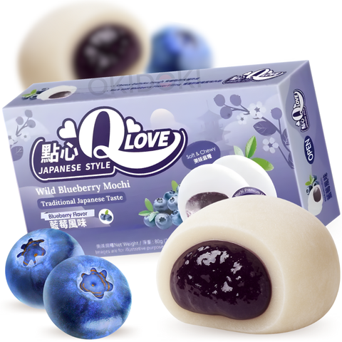 QLove Mini Mochi Sabor Mirtilo 80g