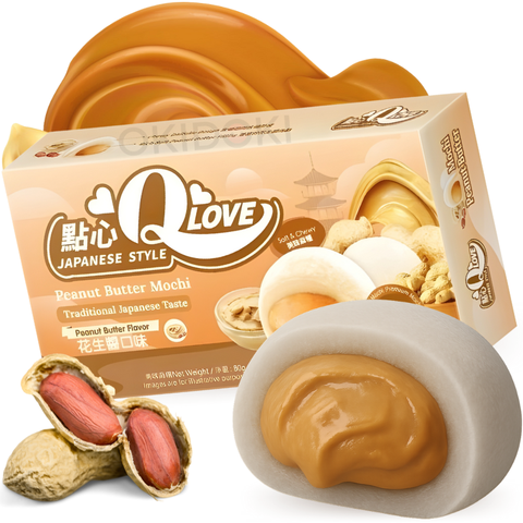 QLove Mini Mochi Peanut Butter Flavor 80g