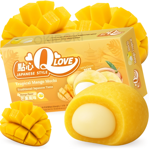 QLove Mini Mochi sabor Mango Tropical 80g