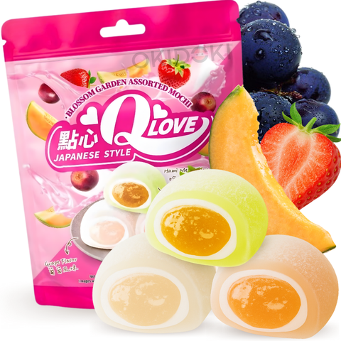 QLove Mochi de Frutas (Melon, Uva y Fresa) 120g