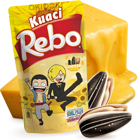 Rebo One Piece Semillas de Girasol Sabor Queso (Edición Limitada, Halal) 140g