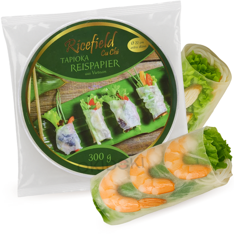 Ricefield Rijstpapier 22cm voor Loempia's 300g