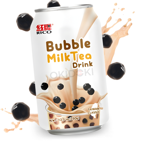 Rico Bubble Tea Classic Milk Tea with Boba Tapioca Balls 350ml