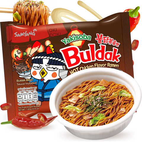 Samyang Buldak Hot Chicken Yakisoba Spicy Chicken with Buldak Mayo (Halal) 130g