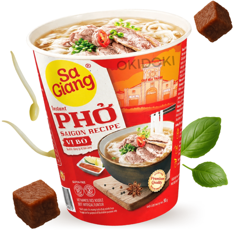 Sa Giang Cup Fideos Pho Sabor Ternera Pho Bo (Sin Gluten) 50g