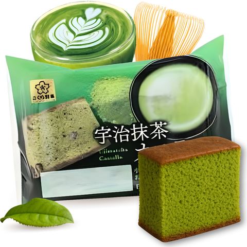 Sakuraseika Castella Green Tea Uji-Matcha Cake 40g