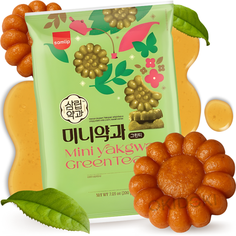 Samlip Mini Galletas Yakgwa Sabor Té Verde (Matcha) 200g