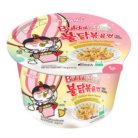 Samyang Bowl Buldak Hot Chicken Ramen Crema Carbonara 120g