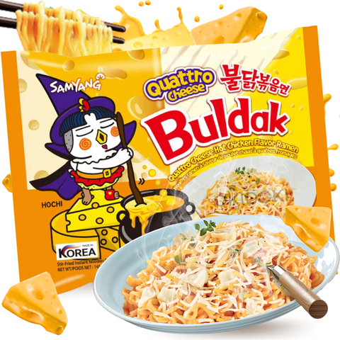 Samyang Buldak Hot Chicken Ramen 4 Cheese Quattro Queso (Halal) 145g