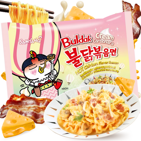 Samyang Buldak Hot Chicken Ramen Crema Carbonara (Halal) 140g